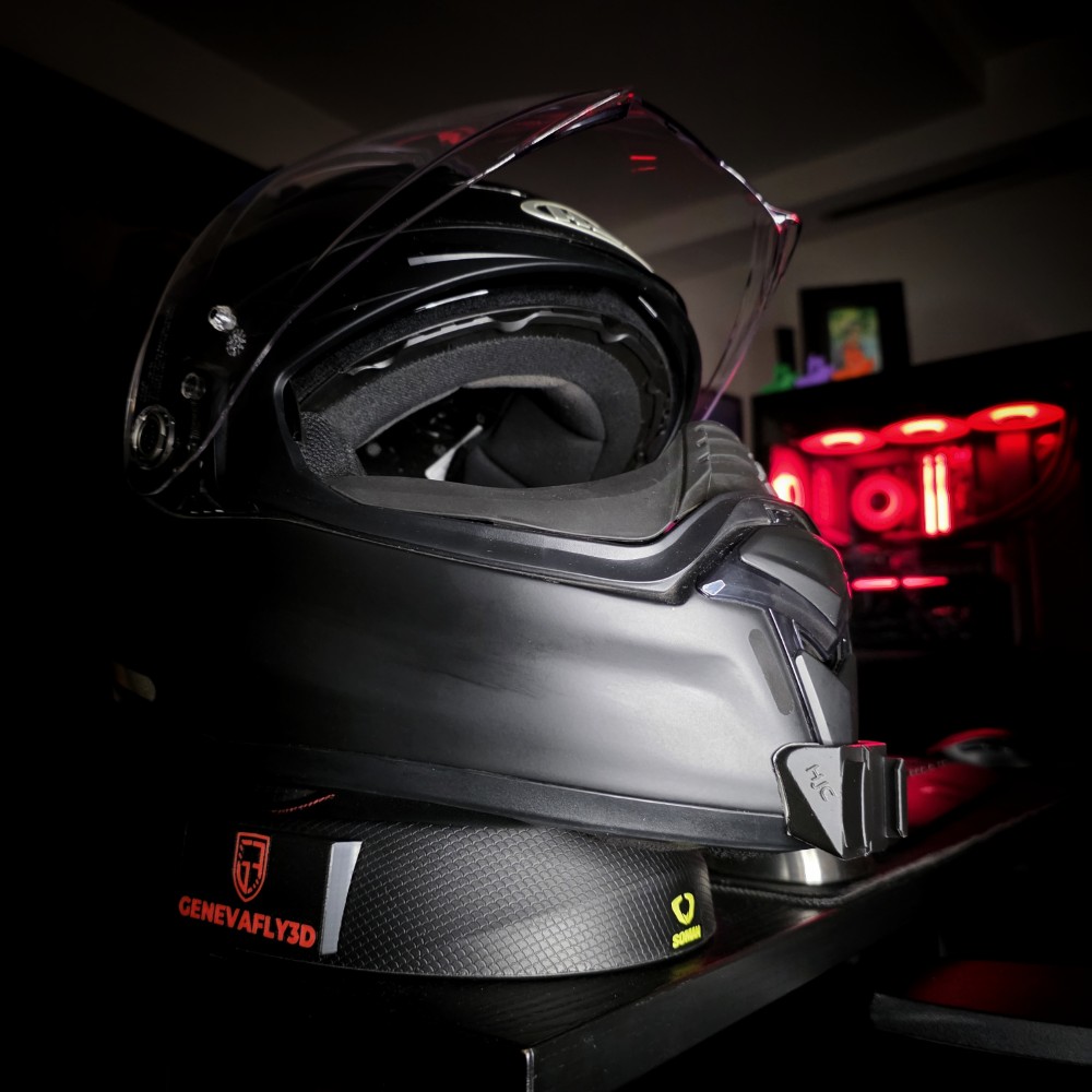 HJC F70
GoPro chin mount