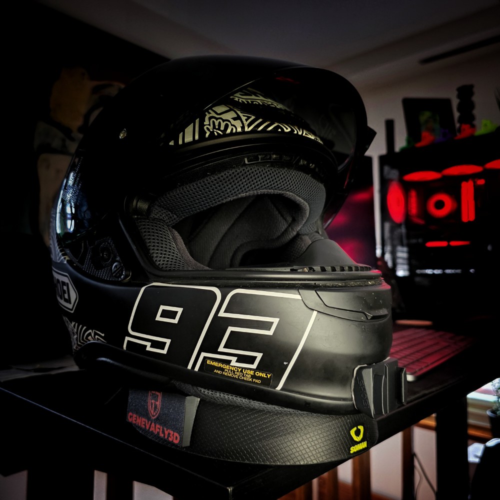 SHOEI NXR
GoPro chin mount